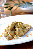 Pork with white wine and almonds