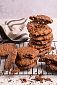 Oatmeal biscuits with chocolate