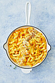 Fusilli with pumpkin and mascarpone sauce