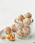 Nut-free apricot bliss balls