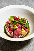 Beetroot and cauliflower with buckwheat