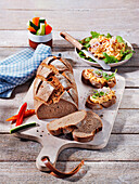Beer bread with Obazda