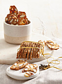 Christmas almond biscuits with sultanas