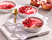 Pomegranate cheesecake cream