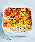 Creamy chicken and ham lasagne