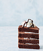 Chocolate cream marshmallow cake