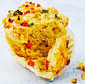 Gluten-free cheese, sweetcorn and pepper muffins