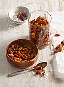 Spicy nut mix with chilli and sea salt