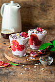 Blood orange chia pudding