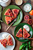 Upside down blood orange cake