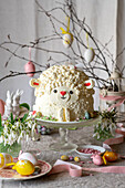 Buttercream lamb cake for Easter