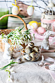 Easter table decorations