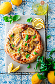 Lemon pizza