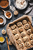 Zimtschnecken vor dem Backen