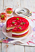 Rhubarb layer cake