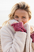 Close up of Young Woman Outdoors