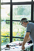 Man Working from his Desk