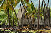 Pu'uhonua O Honaunau National Historical Park, South Kona, Big Island of Hawaii.