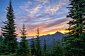 Sunset from Hurricane Hill Trail, Olympic National Park, Washington, USA.