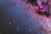 This frames the rich region of the southern Milky Way in the small constellation of Ara.