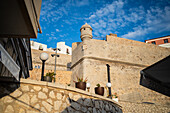 Die Burg Papa Luna in Peñiscola, Castellon, Valencianische Gemeinschaft, Spanien