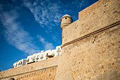 Die Burg Papa Luna in Peñiscola, Castellon, Valencianische Gemeinschaft, Spanien