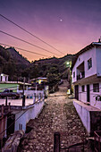 Kleine Stadt in Hoja Blanca, Departement Huehuetenango in Guatemala