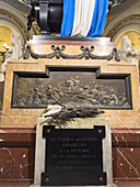 Mausoleum of General Jose de San Martin in the Metropolitan Cathedral, Buenos Aires, Argentina.