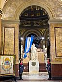 Mausoleum of General Jose de San Martin in the Metropolitan Cathedral, Buenos Aires, Argentina.