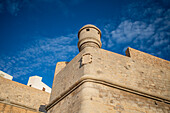 Die Burg Papa Luna in Peñiscola, Castellon, Valencianische Gemeinschaft, Spanien