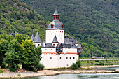 Burg Pfalzgrafenstein auf der Insel Falkenau, Rhein, Kaub, Rheinland Pfalz, Deutschland, Europa