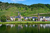 View over Cochem and the Moselle River, Cochem, Rhineland Palatinate, Germany, Europe