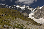 Shakara Berg und Gletscher, Swanetien, Georgien, Zentralasien, Asien