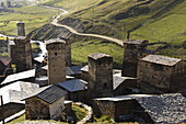 Dorf Ushguli, UNESCO-Weltkulturerbe, Swanetien, Kaukasus, Georgien, Zentralasien, Asien