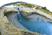 Famous Channel of Love (Canal D'Amour) in Sidari, Corfu, Greek Islands, Greece, Europe