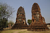 Wat Maha That, buddhistischer Tempel in Ayutthaya, UNESCO-Welterbestätte, Thailand, Südostasien, Asien