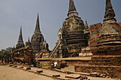 Wat Phra Si Sanphet, Buddhist temple in Ayutthaya, UNESCO World Heritage Site, Thailand, Southeast Asia, Asia