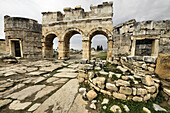 Antike Stadt Hierapolis, Pamukkale, UNESCO-Welterbestätte, Anatolien, Türkei, Kleinasien, Asien