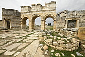 Antike Stadt Hierapolis, Pamukkale, UNESCO-Welterbestätte, Anatolien, Türkei, Kleinasien, Asien