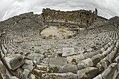 Antike Stadt Hierapolis, Pamukkale, UNESCO-Welterbestätte, Anatolien, Türkei, Kleinasien, Asien