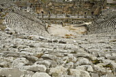 Antike Stadt Hierapolis, Pamukkale, UNESCO-Welterbestätte, Anatolien, Türkei, Kleinasien, Asien