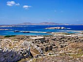 Archäologische Stätte von Delos, UNESCO-Weltkulturerbe, Insel Delos, Kykladen, Griechische Inseln, Griechenland, Europa