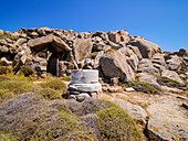 Grotte des Herakles, Berg Kynthos, Archäologische Stätte von Delos, UNESCO-Welterbe, Insel Delos, Kykladen, Griechische Inseln, Griechenland, Europa