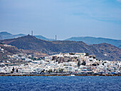 View towards Chora, Naxos City, Naxos Island, Cyclades, Greek Islands, Greece, Europe