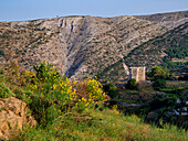 View towards the Monastery of Fotodoti, Naxos Island, Cyclades, Greek Islands, Greece, Europe