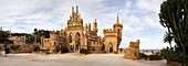 Castillo de Colomares, ein Burgdenkmal zu Ehren von Christoph Kolumbus, Benalmadena, Andalusien, Spanien, Europa