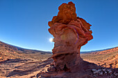 A sandstone hoodoo at Ferry Swale in the Glen Canyon Recreation Area near Page, Arizona, United States of America, North America