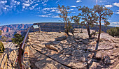 Der Trailview Overlook West Vista am Grand Canyon South Rim, direkt an der Hermit Road, Grand Canyon, UNESCO-Weltnaturerbe, Arizona, Vereinigte Staaten von Amerika, Nordamerika