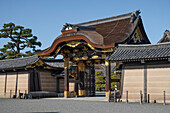 Nijo Castle main gate, UNESCO World Heritage Site, Kyoto, Honshu, Japan, Asia