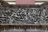 Plaster cast of the Schreyer-Landauer monument funerary memorial by Adam Kraft, about 1460-1509, showing detail of Christ's entombment, Victoria and Albert Museum, Kensington, London, England, United Kingdom, Europe